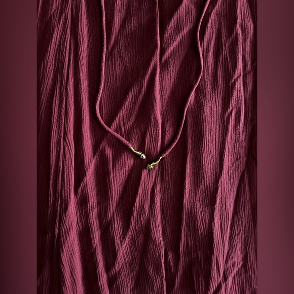 Free People Women’s Prettiest Thing Midi Dress Burgundy - Size XS - Picture 5 of 11